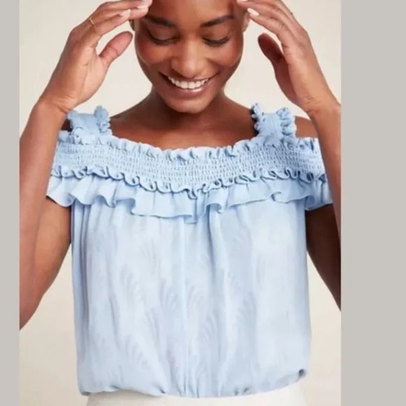 Anthropologie Fin Open Shoulder Too Size Medium - Picture 3 of 11
